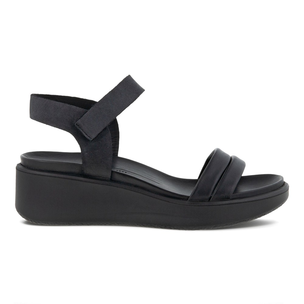 Sandalias Mujer - ECCO Flowt Lx Wedge - Negros - VRC628051